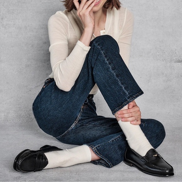 G.H. Bass Whitney Easy Weejuns Penny Loafers Gray Nappa Leather Size 7.5M - Picture 2 of 12